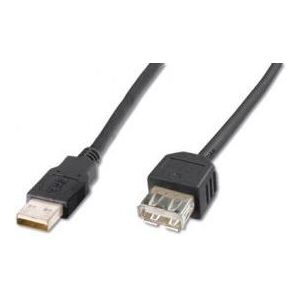 Kabel USB Digitus USB-A - USB-A 3 m Czarny (AK-300200-030-S)