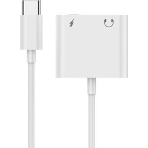 Gembird Adapter audio mini Jack żeński 3.5mm i USB-C męski do USB-CM biały Gembird