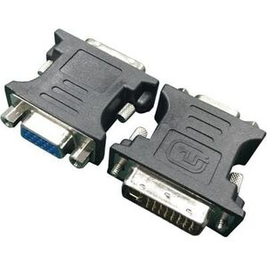 Adapter AV Gembird DVI-I - D-Sub (VGA) czarny (A-DVI-VGA-BK)