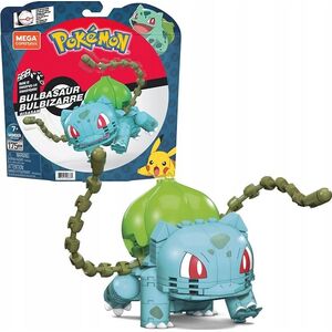 Mattel BULBASAUR POKEMON ORYGINALNE KLOCKI FIGURKA 24H