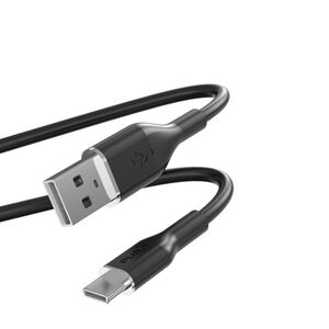 PURO ICON Soft Cable USB-C/USB-A 1.5m (Black) PUR675 8018417441011