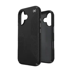 Case Speck Presidio2 Grip Apple iPhone 16 (Black / Slate Grey / White) SPK623 840168543809