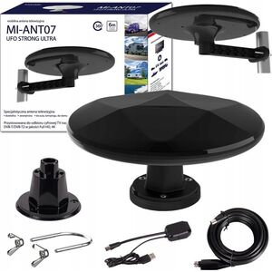 Antena RTV Mistral Antena DVB-T2 Mistral MI-ANT07 UFO - CZARNA