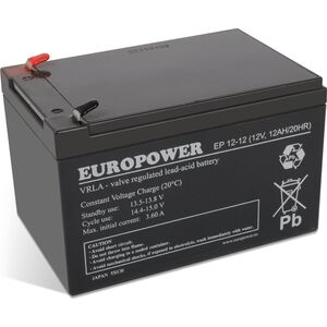 Europower Akumulator 12V 12Ah AGM Europower EP12-12