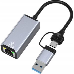 HUB USB Bounn Adapter USB/TYPE C Ethernet 1000Mbps