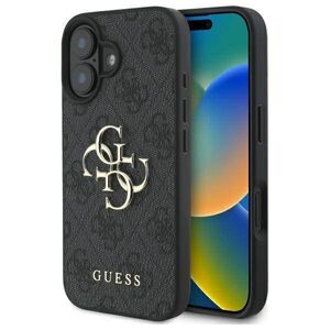 Original Case IPHONE 16 PLUS Guess Hardcase 4G Big Logo (GUHCP16M4GMGGR) black 3666339327538