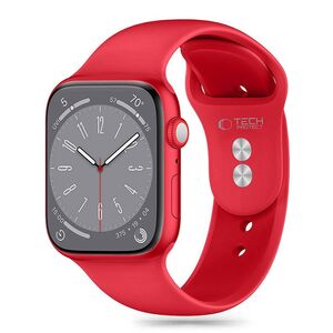 Strap for APPLE WATCH 6 / 7 / 8 / 9 / 10 / SE / ULTRA 1 / 2 (44 / 45 / 46 / 49 MM) Tech-Protect Silicone red 5906302375233