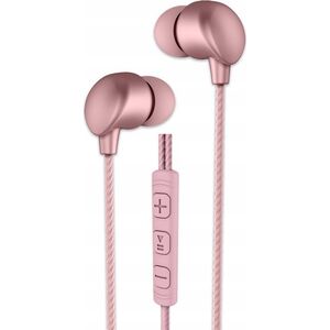 Słuchawki Audeeo Słuchawki Audeeo Metallic Wired Earphones 2 (różowe złoto)