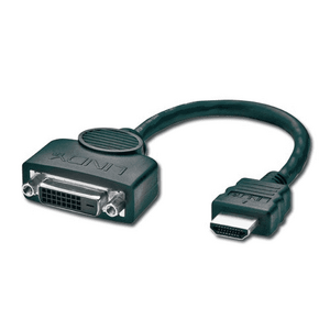 Adapter AV Lindy HDMI - DVI-D czarny (41227) 972756 4002888412278