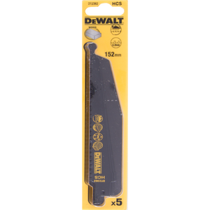 Dewalt Brzeszczoty do pilarek szablowych HCS 152mm podz. 4,2mm 5szt. (DT2362) 3098191 5035048033272