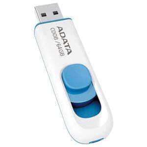 Adata Memory Stick 64GB - Adata (AC008-64G-RWE) - White / Blue 4713435791462 έως 12 άτοκες Δόσεις