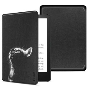 Case KINDLE PAPERWHITE VI / 6 / COLORSOFT / SIGNATURE EDITION Tech-Protect SmartCase Black Cat 5906302371617