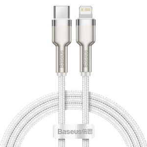 USB-C cable for Lightning Baseus Cafule, PD, 20W, 1m (white) 6953156202078