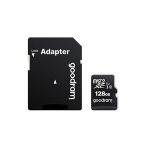 GoodRam memory card 128GB microSDXC cl. 10 UHS-I 100 / 10 MB/s + adapter 5908267930168