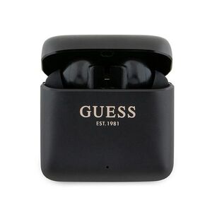 Guess Bluetooth headphones GUTWSSU20ALEGK TWS + charge station black Printed Logo 3666339170288