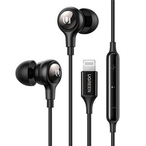 Ugreen Casti Audio cu Fir - Ugreen Stereo Earphones (30631) - Black 6957303836314 έως 12 άτοκες Δόσεις