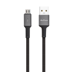 Kαλώδιο δεδομένων DeTech DE-C39M, Micro USB, 1.0m, Μαυρο - 40200