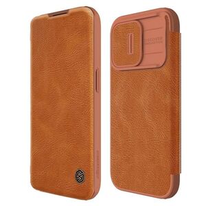 Nillkin Husa pentru iPhone 15 Pro Max - Nillkin QIN Pro Leather Case - Brown 6902048265271 έως 12 άτοκες Δόσεις