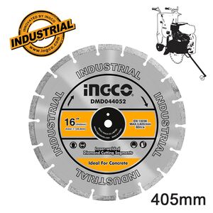 Ingco Διαμαντόδισκος Μπετού  φ 405mm Dmd044052 έως 12 Άτοκες Δόσεις