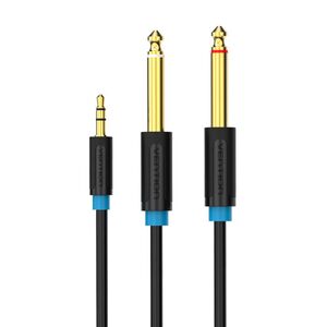 Vention Vention BACBJ Male TRS 3.5mm to 2x Male 6.35mm Audio Cable 5m Black 056186 6922794728615 BACBJ έως και 12 άτοκες δόσεις