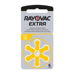 Μπαταρία Ακουστικών Βαρηκοΐας Rayovac Extra Advanced 10 (6 τεμ.) 96178249 96178249 έως και 12 άτοκες δόσεις