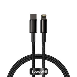 Baseus Baseus Tungsten Gold Cable Type-C to iP PD 20W 2m (black) 024645  CATLWJ-A01 έως και 12 άτοκες δόσεις 6953156232044