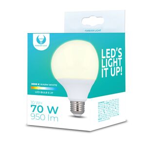 LED Bulb E27 G95 10W 230V 3000K 950lm Forever Light