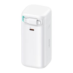 USAMS Baterie Externa 18000mAh USB-C PD45W cu Cablu Lightning - Usams (US-CD217) - White 6958444907642 έως 12 άτοκες Δόσεις