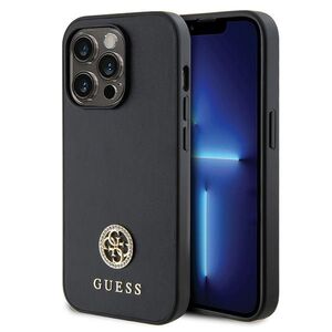 Guess case for iPhone 13 Pro 6,1&quot; GUHCP13LPS4DGPK black HC PU 4G Metal Logo Strass 3666339150662