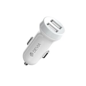 Devia car charger Smart 2x USB 3,1A white + Lightning cable 6938595326905