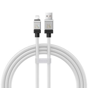 Data cable Baseus CoolPlay, Lightning, 1.0m, White - 40454 έως 12 άτοκες Δόσεις