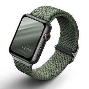 UNIQ pasek Aspen Apple Watch 40/38/41mm Series 4/5/6/7/8/SE/SE2 Braided zielony/cypress green