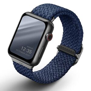 Uniq Strap Aspen Case for Apple Watch 44/42/45 mm Series 1/2/3/4/5/6/7/8/9/SE/SE2 Braided - Blue