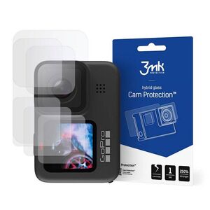 Hybrid Glass for Screen + Lens GO PRO HERO 9 3mk Hybrid Glass Cam Protection black 5903108312585