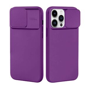 Case IPHONE 13 Silicone with Camera Cover Nexeri Silicone Lens purple 5904161115861