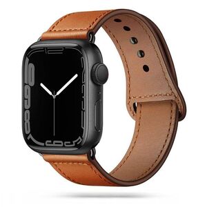 Strap for APPLE WATCH 4 / 5 / 6 / 7 / 8 / SE (38 / 40 / 41 MM) Tech-Protect LeatherFit brown 9490713928103