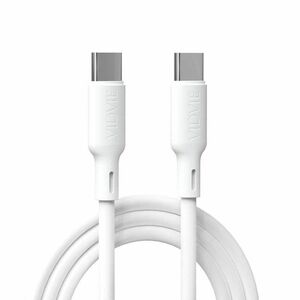 Cable 5A 100W ,.2m USB-C - USB-C VIDVIE CB493 white 6972169858430