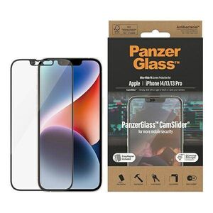 Tempered Glass 5D IPHONE 14 / 13 PRO / 13 PanzerGlass Ultra-Wide Fit Screen Protection CamSlider Antibacterial Easy Aligner Included (2795) 5711724027956