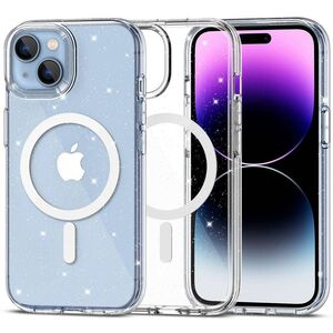 Case APPLE IPHONE 15 PLUS Tech-Protect FlexAir Hybrid MagSafe Glitter transparent 9490713936412