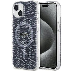 Original Case IPHONE 13 / 14 / 15 Guess hardcase IML GCube MagSafe (GUHMP15SHGCUSTGK) black 3666339221843