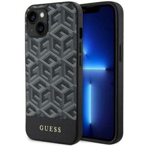 Guess case for iPhone 14 Plus 6,7&quot; GUHMP14MHGCFSEK black hard case GCube Stripes MagSafe 3666339112431