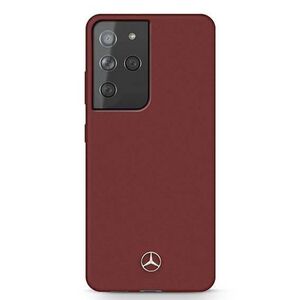 Case SAMSUNG GALAXY S21 ULTRA Mercedes Hardcase Silicone Line (MEHCS21LSILRE) red 3700740497913