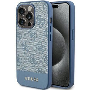 Original Case APPLE IPHONE 15 PRO Guess Hardcase 4G Stripe Collection (GUHCP15LG4GLBL) blue 3666339209896