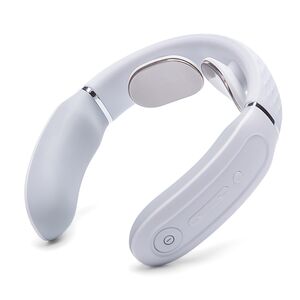 SKG 4356E neck massager with electrostimulation and compress - white