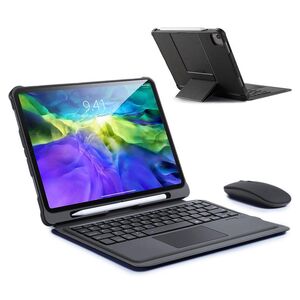 Dux Ducis Touchpad Keyboard Case Tablet Case Wireless Bluetooth Keyboard iPad Air 2020 / 2022 (iPad Air 4 / 5) / iPad Pro 11'' 2022, 2021, 2020, 2018 black