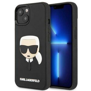 Original Case IPHONE 14 PLUS Karl Lagerfeld Hardcase 3D Rubber Karl`s Head black 3666339086459