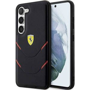 Case SAMSUNG GALAXY S23  Ferrari Hot Stamp Lines (FEHCS23SPBAK) black 3666339117160