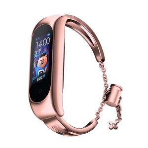 Replacment metal band bracelet strap for Xiaomi Mi Band 6 / 5 / 4 / 3 pink