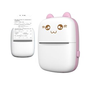 Thermal printer mini cat HURC9 - pink