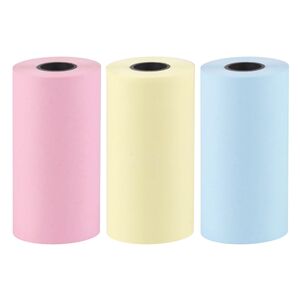 Set of colorful paper rolls for the HURC9 cat mini thermal printer - 3 pcs.